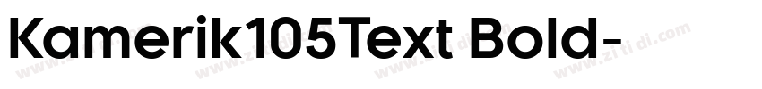 Kamerik105Text Bold字体转换